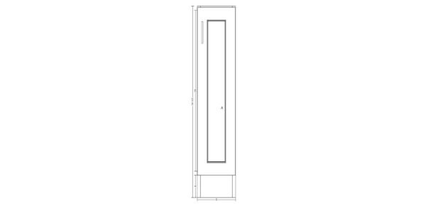 Single Door 10 Inches Cabinet