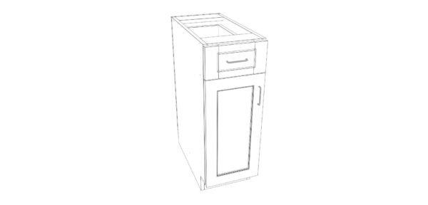 Base Cabinet with One Drawer – 12 Inches