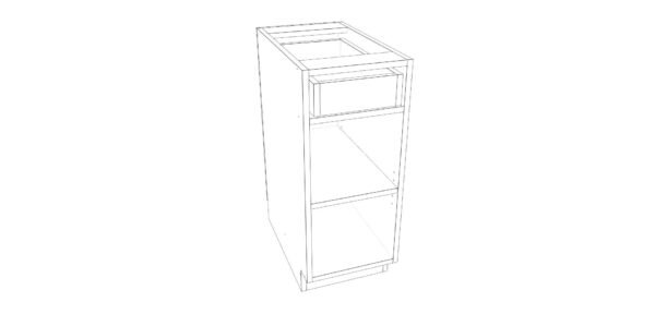 Base Cabinet with One Drawer – 14 Inches