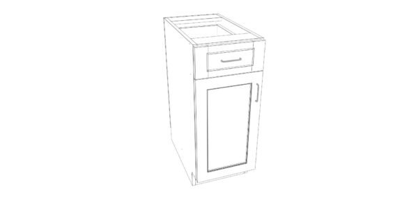 Base Cabinet with One Drawer – 14 Inches - Image 3