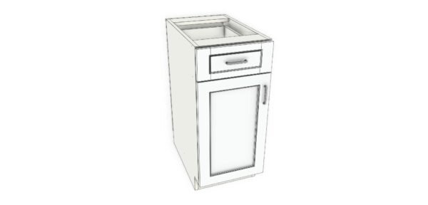 Base Cabinet with One Drawer – 15 Inches - Image 2