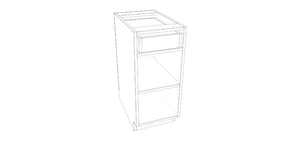 Base Cabinet with One Drawer – 15 Inches
