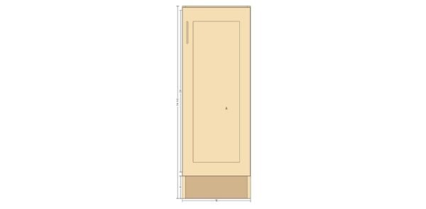 Single Door 16 Inches Cabinet - Image 6