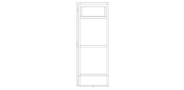 Base Cabinet with One Drawer – 16 Inches - Image 3