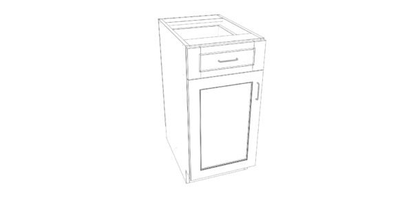 Base Cabinet with One Drawer – 16 Inches