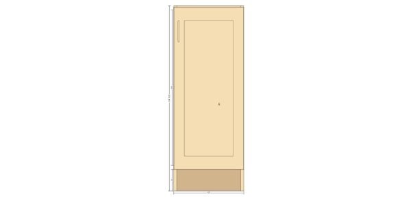 Single Door 17 Inches Cabinet - Image 2
