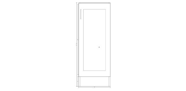 Single Door 17 Inches Cabinet
