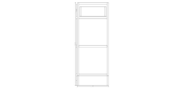 Base Cabinet with One Drawer – 17 Inches - Image 2