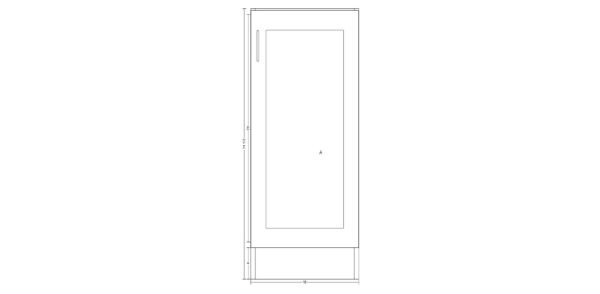 Single Door 18 Inches Cabinet