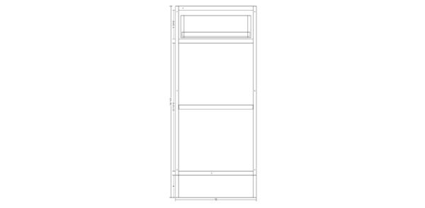 Base Cabinet with One Drawer – 19 Inches - Image 2