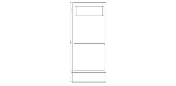 Base Cabinet with One Drawer – 19 Inches - Image 3