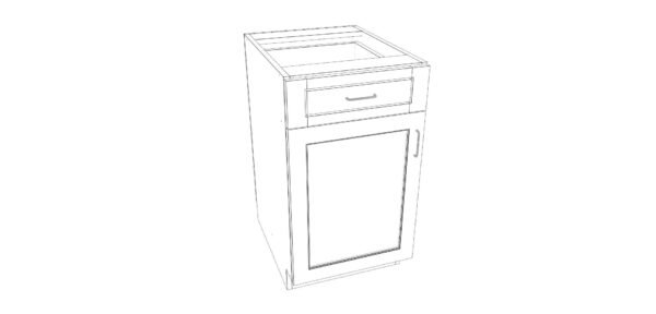 Base Cabinet with One Drawer – 19 Inches - Image 5