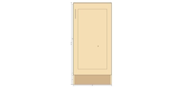 Single Door 21 Inches Cabinet - Image 2