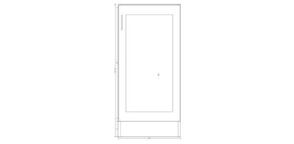 Single Door 21 Inches Cabinet