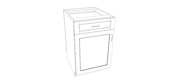 Base Cabinet with One Drawer – 21 Inches - Image 4