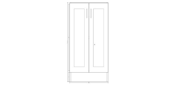 Base Cabinet with Double Doors – 22 Inches