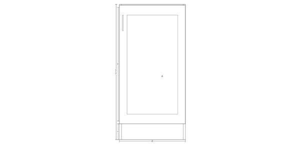 Single Door 22 Inches Cabinet