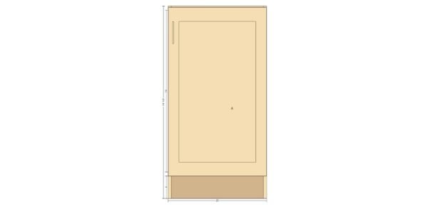Single Door 23 Inches Cabinet - Image 3