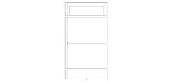 Base Cabinet with One Drawer – 24 Inches - Image 2