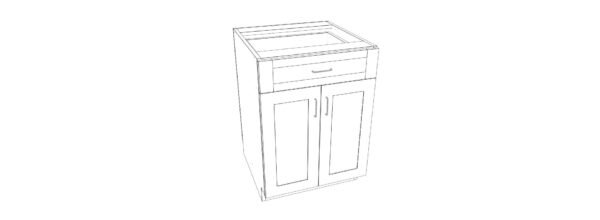Base Cabinet with One Drawer – 24 Inches - Image 3