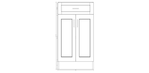 Base Cabinet with One Drawer – 24 Inches - Image 7