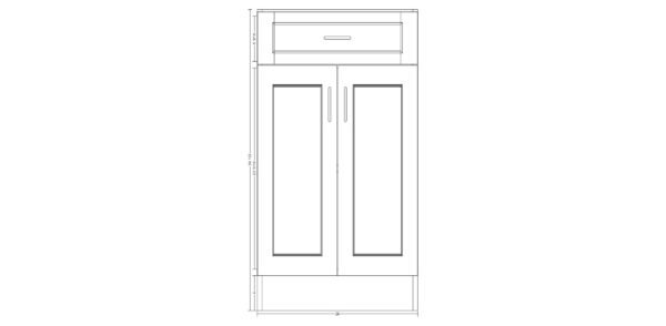 Base Cabinet with One Drawer – 24 Inches - Image 9