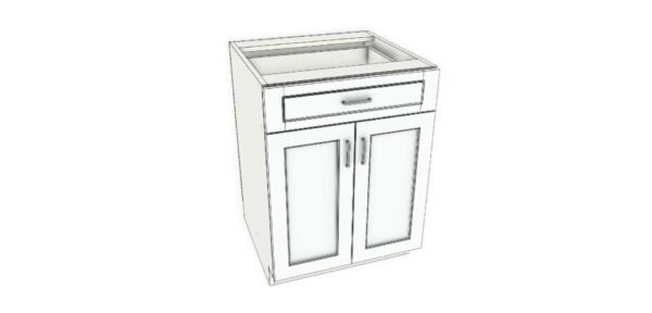 Base Cabinet with One Drawer – 25 Inches - Image 4