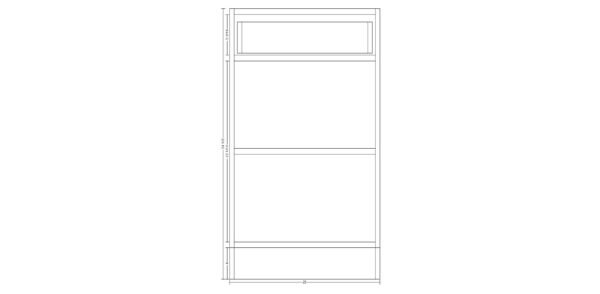 Base Cabinet with One Drawer – 25 Inches - Image 2