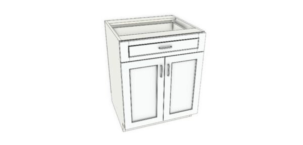 Base Cabinet with One Drawer – 27 Inches - Image 2