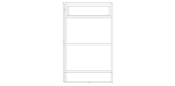 Base Cabinet with One Drawer – 27 Inches - Image 4