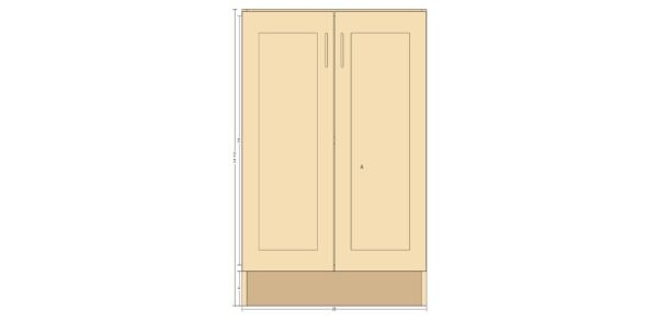 Base Cabinet with Double Doors – 28 Inches - Image 5