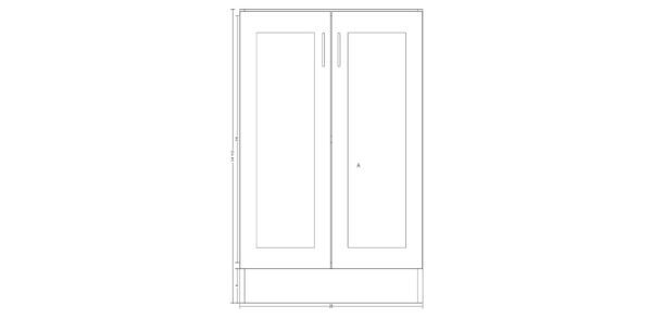 Base Cabinet with Double Doors – 28 Inches