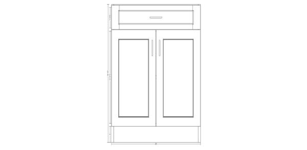 Base Cabinet with One Drawer – 29 Inches - Image 2