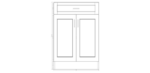 Base Cabinet with One Drawer – 30 Inches - Image 5