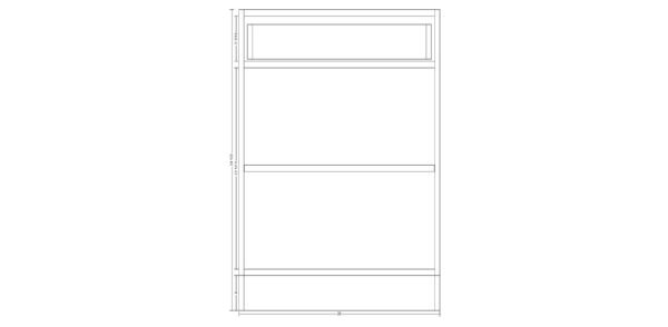 Base Cabinet with One Drawer – 30 Inches - Image 2