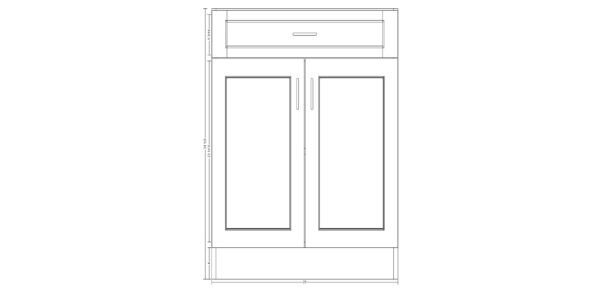Base Cabinet with One Drawer – 31 Inches - Image 7