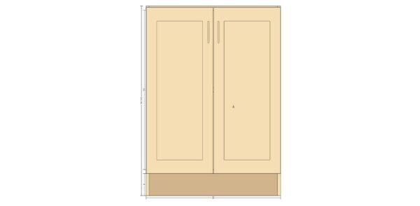 Base Cabinet with Double Doors – 32 Inches - Image 2