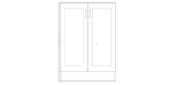 Base Cabinet with Double Doors – 32 Inches