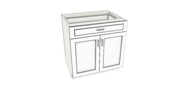 Base Cabinet with One Drawer – 32 Inches - Image 4