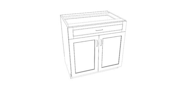 Base Cabinet with One Drawer – 33 Inches