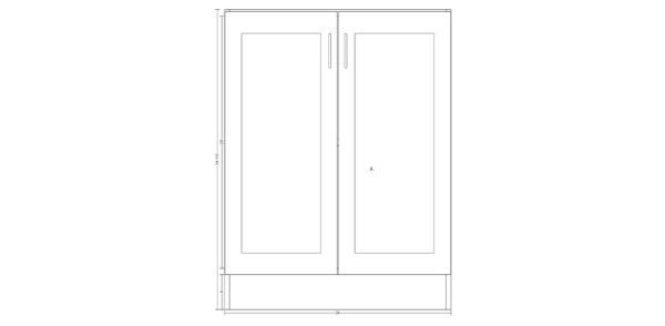 Base Cabinet with Double Doors – 34 Inches