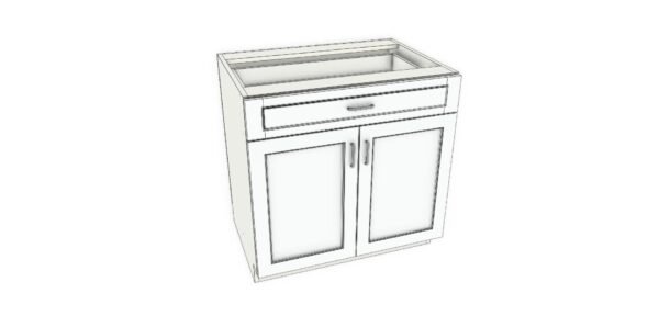 Base Cabinet with One Drawer – 34 Inches - Image 2