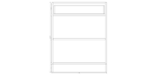 Base Cabinet with One Drawer – 35 Inches - Image 6