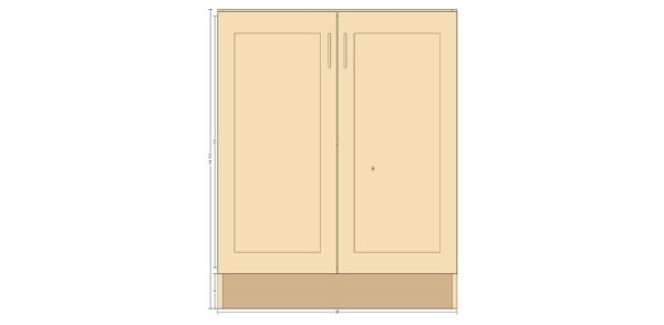 Base Cabinet with Double Doors – 36 Inches - Image 6