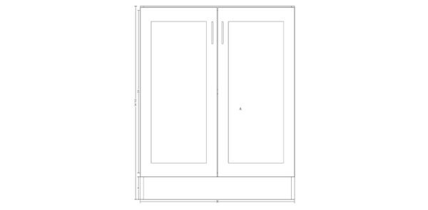 Base Cabinet with Double Doors – 36 Inches