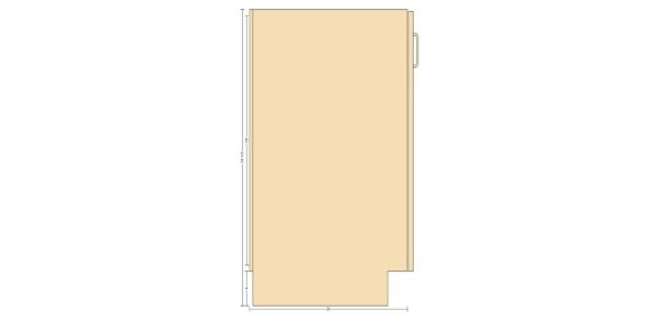Base Cabinet with Double Doors – 24 Inches - Image 3