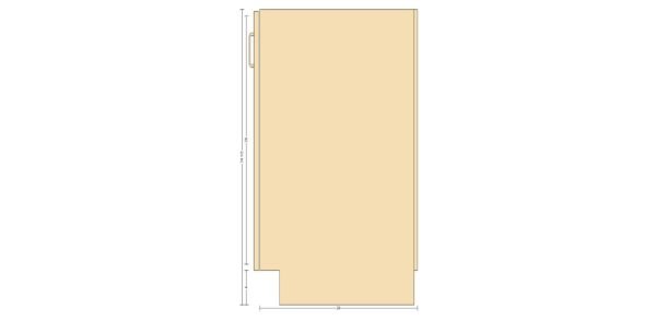 Base Cabinet with Double Doors – 22 Inches - Image 3