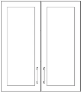 34" High Wall Cabinets - Thermofoil Doors